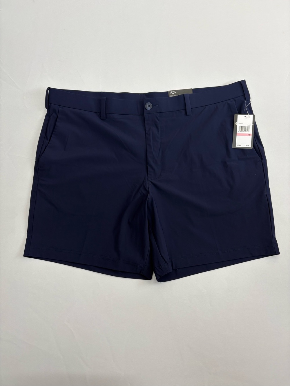 NWT Callaway Mens Golf Shorts Size 40 W Peacoat Blue 7" Inseam